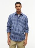 Multi Regular Fit Flex Tartan Poplin Shirt  Men