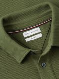 Green Regular Waffle Long Sleeve Polo Shirt  Men