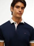 Blue Regular Fit Interlock Contrast Polo Shirt  Men