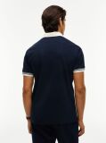 Blue Regular Fit Interlock Contrast Polo Shirt  Men