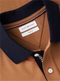 Brown Regular Fit Interlock Contrast Polo Shirt  Men