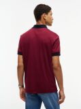 Red Regular Fit Interlock Contrast Polo Shirt  Men