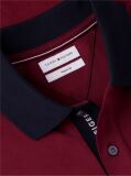 Red Regular Fit Interlock Contrast Polo Shirt  Men