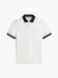 Beige Regular Fit Interlock Contrast Polo Shirt  Men
