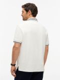 Beige Relaxed Fit Foulard Jacquard Polo Shirt  Men