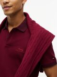 Red Regular Fit Mélange Trim Pique Polo Shirt  Men