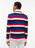 Multi Rugby Stripe Long Sleeve Polo Shirt  Men