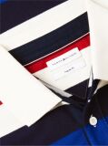 Multi Rugby Stripe Long Sleeve Polo Shirt  Men