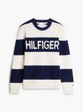 Multi Intarsia Logo Waffle Knit Relaxed Jumper  Men