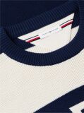 Multi Intarsia Logo Waffle Knit Relaxed Jumper  Men