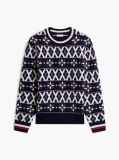 Multi Fair Isle Wool Blend Jumper  Men