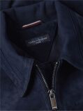 Blue New York Label Leather Zip-Thru Jacket  Men