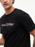 Black Logo Jersey Crew Neck T-Shirt  Men