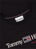 Black Logo Jersey Crew Neck T-Shirt  Men