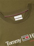 Πράσινο Βαμβακερό T-Shirt Με Λογότυπο Και Κλασική Λαιμόκοψη  Άνδρες