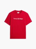 Red Logo Jersey Crew Neck T-Shirt  Men