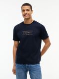 Blue Logo Interlock Knit T-Shirt  Men