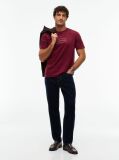 Red Logo Interlock Knit T-Shirt  Men