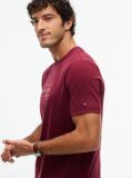 Red Logo Interlock Knit T-Shirt  Men