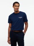 Μπλε T-Shirt Με Κλασική Λαιμόκοψη Και Πίσω Λογότυπο  Άνδρες