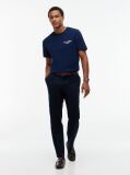 Μπλε T-Shirt Με Κλασική Λαιμόκοψη Και Πίσω Λογότυπο  Άνδρες