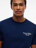 Μπλε T-Shirt Με Κλασική Λαιμόκοψη Και Πίσω Λογότυπο  Άνδρες