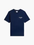 Μπλε T-Shirt Με Κλασική Λαιμόκοψη Και Πίσω Λογότυπο  Άνδρες