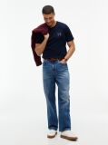 Blue Varsity Logo Embroidery Crew Neck T-Shirt  Men