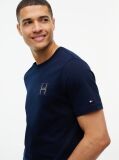 Blue Varsity Logo Embroidery Crew Neck T-Shirt  Men