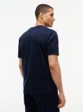 Μπλε T-Shirt Με Ανάγλυφο Λογότυπο Και Interlock Πλέξη   Άνδρες