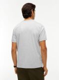 Γκρι T-Shirt Με Ανάγλυφο Λογότυπο Και Interlock Πλέξη   Άνδρες