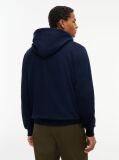 Μπλε Fleece Hoody Με Φερμουάρ Και Κεντητό Σημαιάκι  Άνδρες