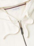 Μπεζ Fleece Hoody Με Φερμουάρ Και Κεντητό Σημαιάκι  Άνδρες