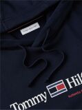 Blue Logo Fleece Drawstring Hoody  Men