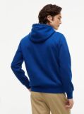 Blue Logo Embroidery Fleece Hoody  Men