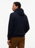 Μπλε Fleece Hoody Με Κεντητό Λογότυπο  Άνδρες