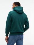 Green Logo Embroidery Fleece Hoody  Men