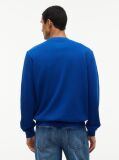 Blue 1985 Logo Terry Crew Neck Sweatshirt  Men