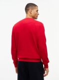 Red 1985 Logo Terry Crew Neck Sweatshirt  Men
