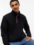 Black Global Stripe Terry Quarter-Zip Sweatshirt  Men