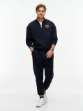 Blue Varsity Relaxed Quarter-Zip Sweatshirt  Men