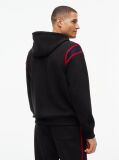Μαύρο Hoody Με Varsity Λογότυπο Και Λεπτομέρεια Σε Αντίθεση  Άνδρες