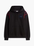 Μαύρο Hoody Με Varsity Λογότυπο Και Λεπτομέρεια Σε Αντίθεση  Άνδρες