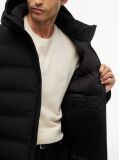 Black Performance Tech Padded Hooded Jacket  Men