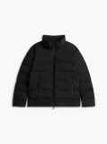 Black Performance Tech Padded Hooded Jacket  Men