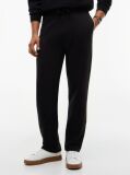Black Global Stripe Pocket Terry Joggers  Men