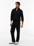 Black Global Stripe Pocket Terry Joggers  Men