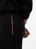 Black Global Stripe Pocket Terry Joggers  Men