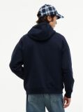 Μπλε Άνετο Fleece Hoody Με Λογότυπο  Άνδρες