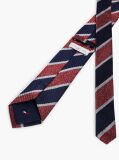 Multi New York Label Pure Silk Stripe Tie  Men